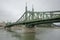 Famous Green Bridge in Budapest