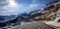 Famous Grimselpass road in the Swiss Alps