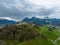 Famous Gruyere Castle in Switzerland also called Schloss Greyerz