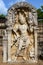 A famous guardstone at the Ratnaprasada ancient ruins at Anuradhapura.