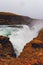Famous Gulfoss waterfall on the Golden Circle at western side Iceland near Reykjavik.