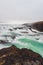 Famous Gulfoss waterfall on the Golden Circle at western side Iceland near Reykjavik.