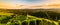 Famous heart shaped street at vineyards in Slovenia close to the border with Austria south styria