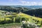 Famous Heart shaped wine road in Slovenia, vineyard near Maribor