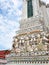 Famous historic buddhism stupa in WAT ARUN temple, BANGKOK, THAILAND