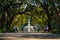 Famous historic Forsyth Fountain in Savannah, Georgia