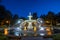 Famous historic Forsyth Fountain in Savannah, Georgia