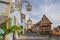 The famous historic town of Siebers Tower, Plonlein and Kobolzell Gate in Rothenburg ob der Tauber, Franconia, Bavaria Ger