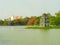 Famous Hoan Kiem Lake pagoda, Hanoi