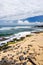 Famous Hookipa beach, popular surfing spot filled with a white sand beach, picnic areas and pavilions. Maui, Hawaii