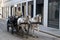 Famous horse carriage \'Fiaker\' in Vienna, Austria