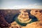 The Famous Horseshoe Bend in the Grand Canyon in Arizona