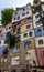 Famous Hundertwasser house colorful facade
