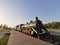 The famous Hutuo river train theme park in zhengding China