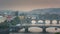 Famous iconic image of Charles bridge, Prague, Czech Republic