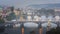 Famous iconic image of Charles bridge, Prague, Czech Republic