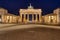 The famous illuminated Brandenburger Tor in Berlin