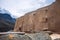 Famous Inca Sun Temple in Ollantaytambo, Cusco region, Peru