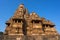 Famous Indian tourist landmark - Kandariya Mahadev Temple, Khajuraho, India.