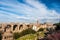 Famous italian landmark: the ancient Roman Forum (Foro Romano) w