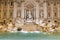Famous Italy Rome landmark fountain di trevi
