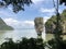 The famous James bond island Thailand, Phuket on day without people