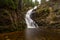 Famous Kamienczyk waterfall in the Karkonosze mountains, Poland