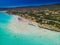 Famous La Pelosa beach with Torre della Pelosa on Sardinia island, Italy