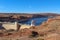 Famous Lake Powell (Glenn Canyon) Dam Near Page, Arizona, USA