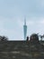 The famous landmark Canton Tower, the financial building and the beauty of the city in Guangzhou, Guangdong Province, China