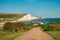 The famous landscape, Seven Sisters Cliffs