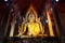 The famous large sitting Buddha in Thai Temple.