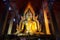 The famous large sitting Buddha in Thai Temple.