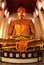 The famous large sitting Buddha in Thai Temple.