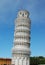 The famous leaning tower in Pisa.