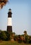 The famous lighthouse in Tybee Beach near Savannah, Georgia.