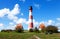 The famous lighthouse Westerhever in Schleswig-Holstein, Germany