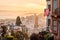 Famous Lombard Street in San Francisco