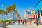 Famous Los Angeles Beach - Venice Beach with people