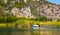 Famous Lycian Tombs of ancient Caunos town, Dalyan, Turkey