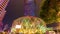 Famous macau hotel building night illumination panorama 4k time lapse china