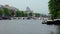 Famous Magere Brug Bridge in Amsterdam over Amstel river City of Amsterdam