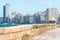 The famous malecon seawall in Havana