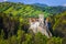 Famous medieval castle in the forest, Bran, Transylvania, Romania