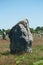 famous megalith alignment in Carnac Brittany  France
