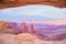 Famous Mesa Arch in Canyonlands Park Utah USA