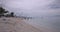 Famous Moalboal Beach With Tourists On Cebu Island