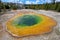 The famous Morning Glory Pool in Yellowstone National Park, USA