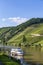 Famous Moselle Sinuosity in Trittenheim with cruise ship