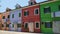 Famous multicolored houses on Burano island in Venice Lagoon, travel to Italy